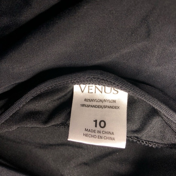 VENUS Black Bikini Sleek Swimwear Essential Tankini Top size 10 NWOT - Picture 6 of 8